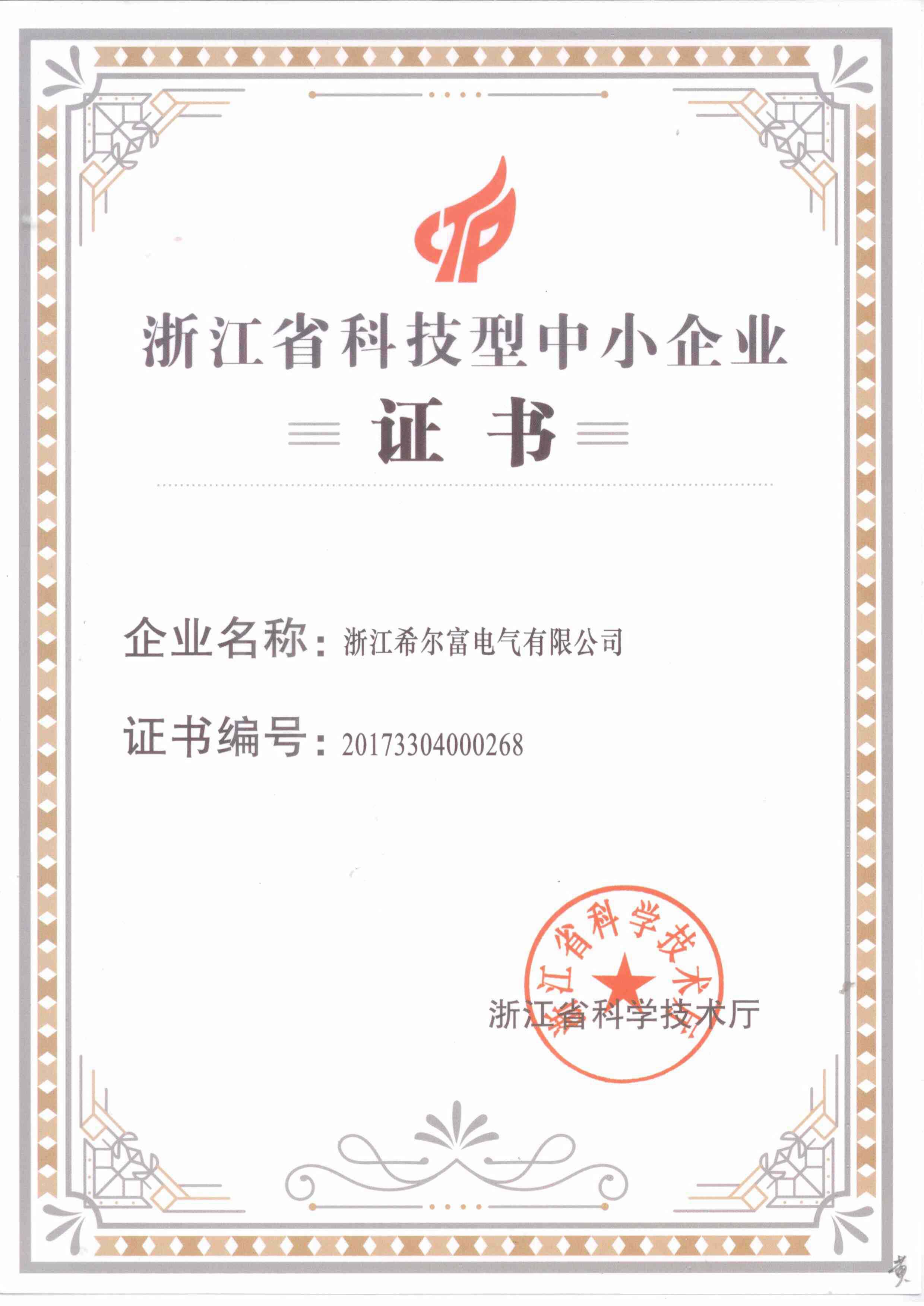 浙江科技型中小企業證書.jpg